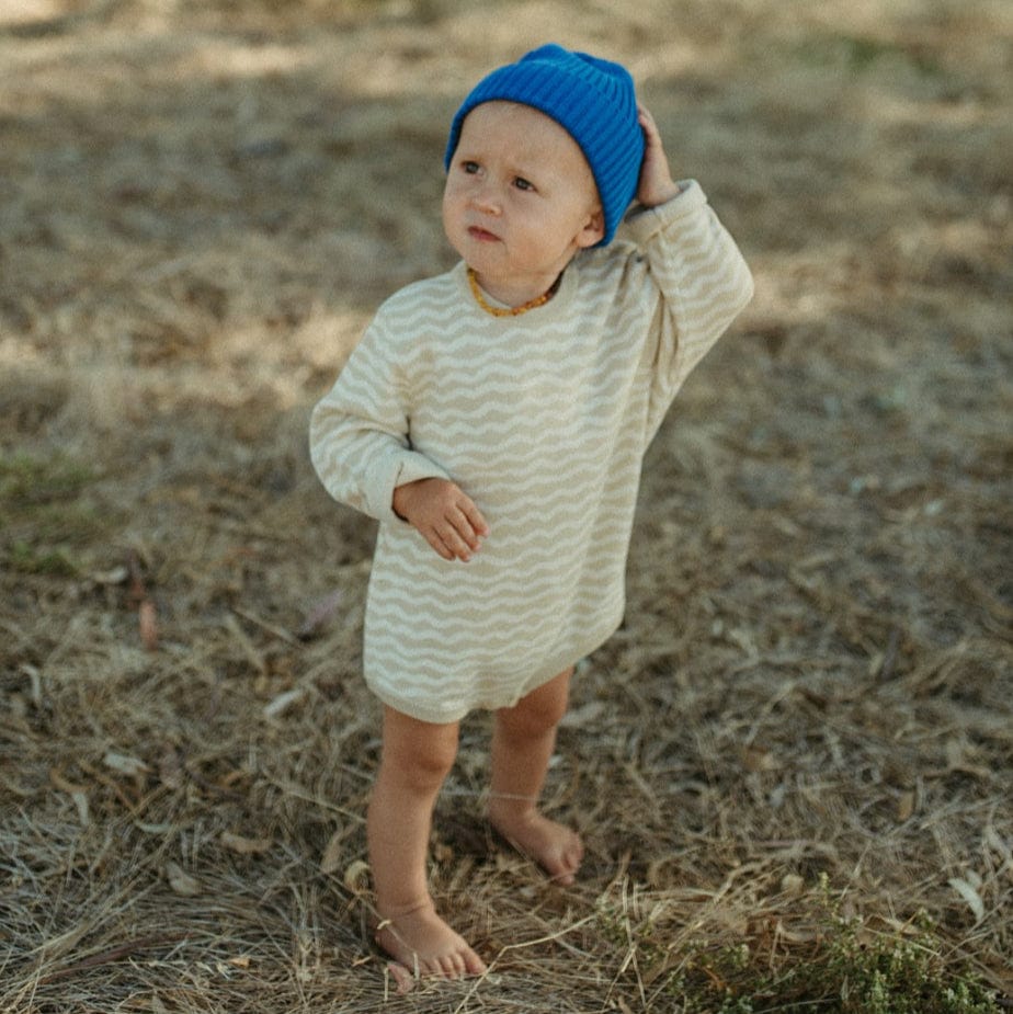 Organic Knit Baby Romper - River by Grown Clothing
