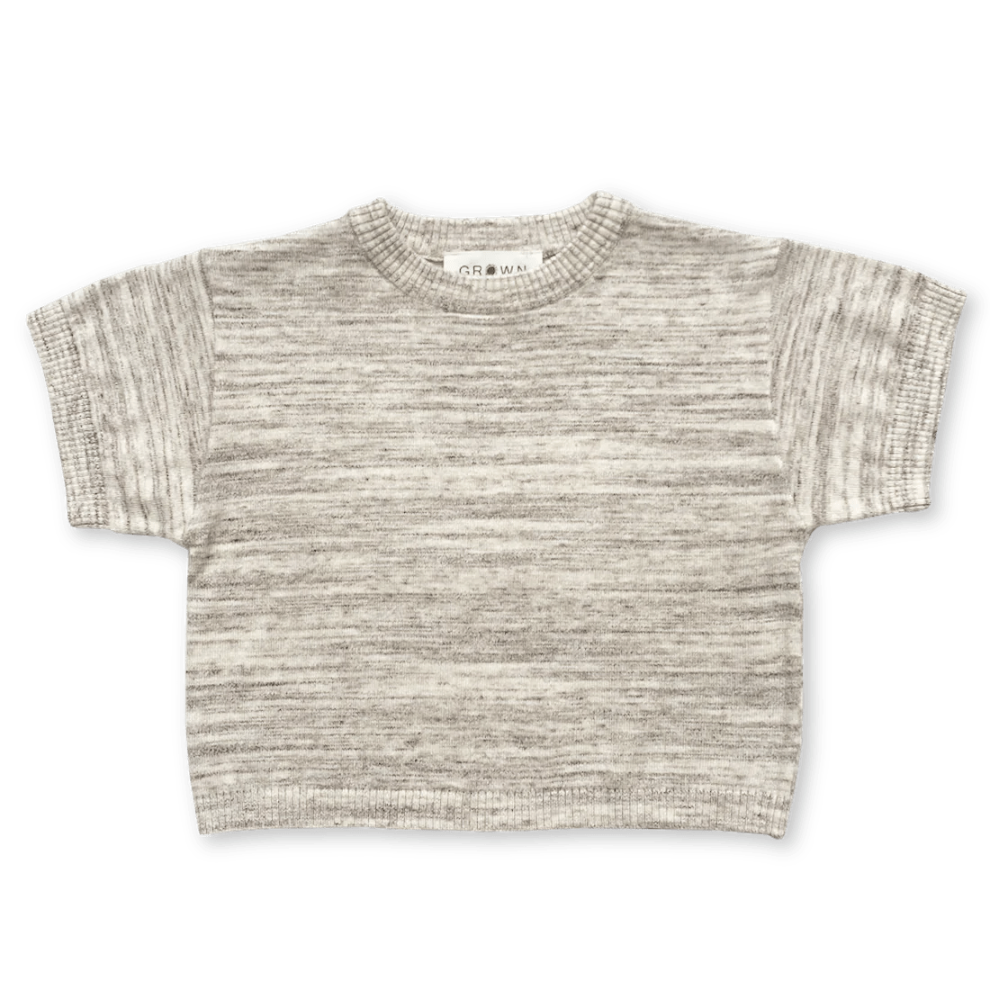 Organic Knitted Tee in Wheat by Grown