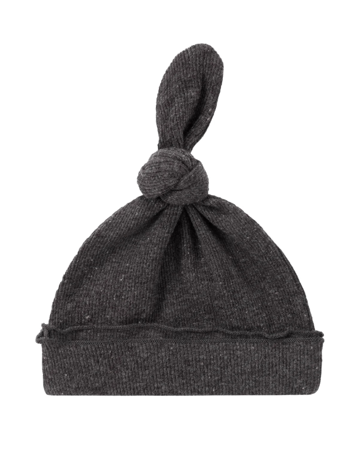 Organic Knotted Baby Hat in 4 Colours Lava Rock by Susukoshi