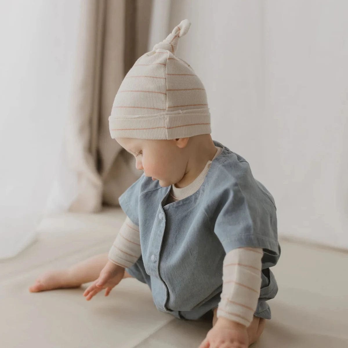 Organic Knotted Baby Hat in 6 Colours by Susukoshi