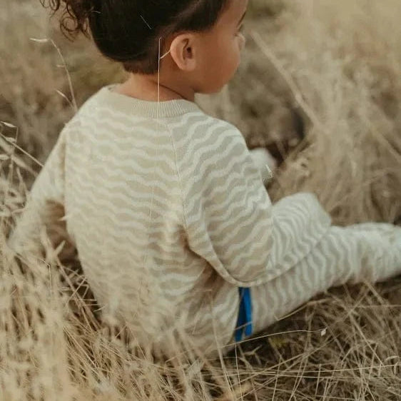 Organic Raglan Baby Pullover - River by Grown Clothing