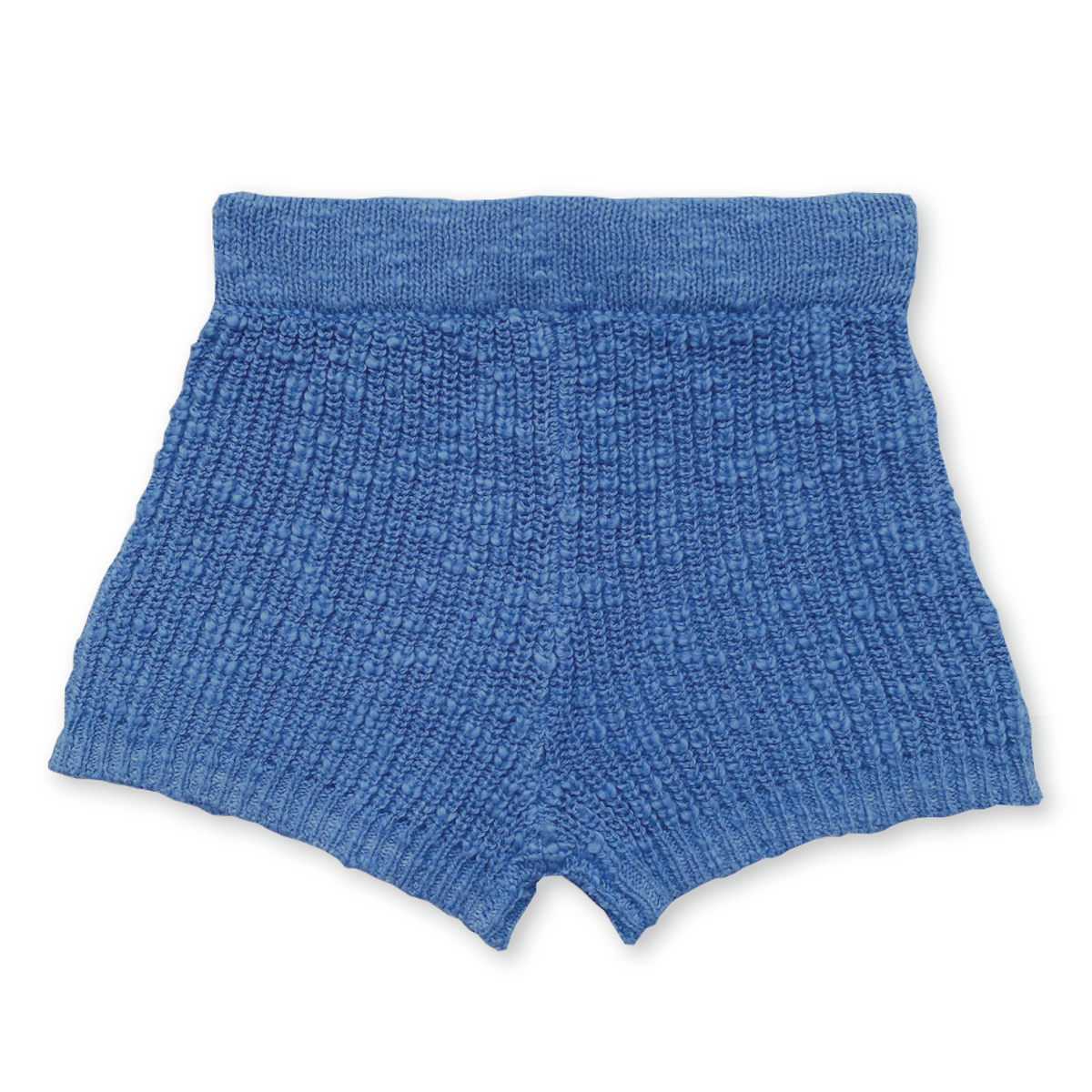 Organic Textured Rib Shorts in Marine by Grown