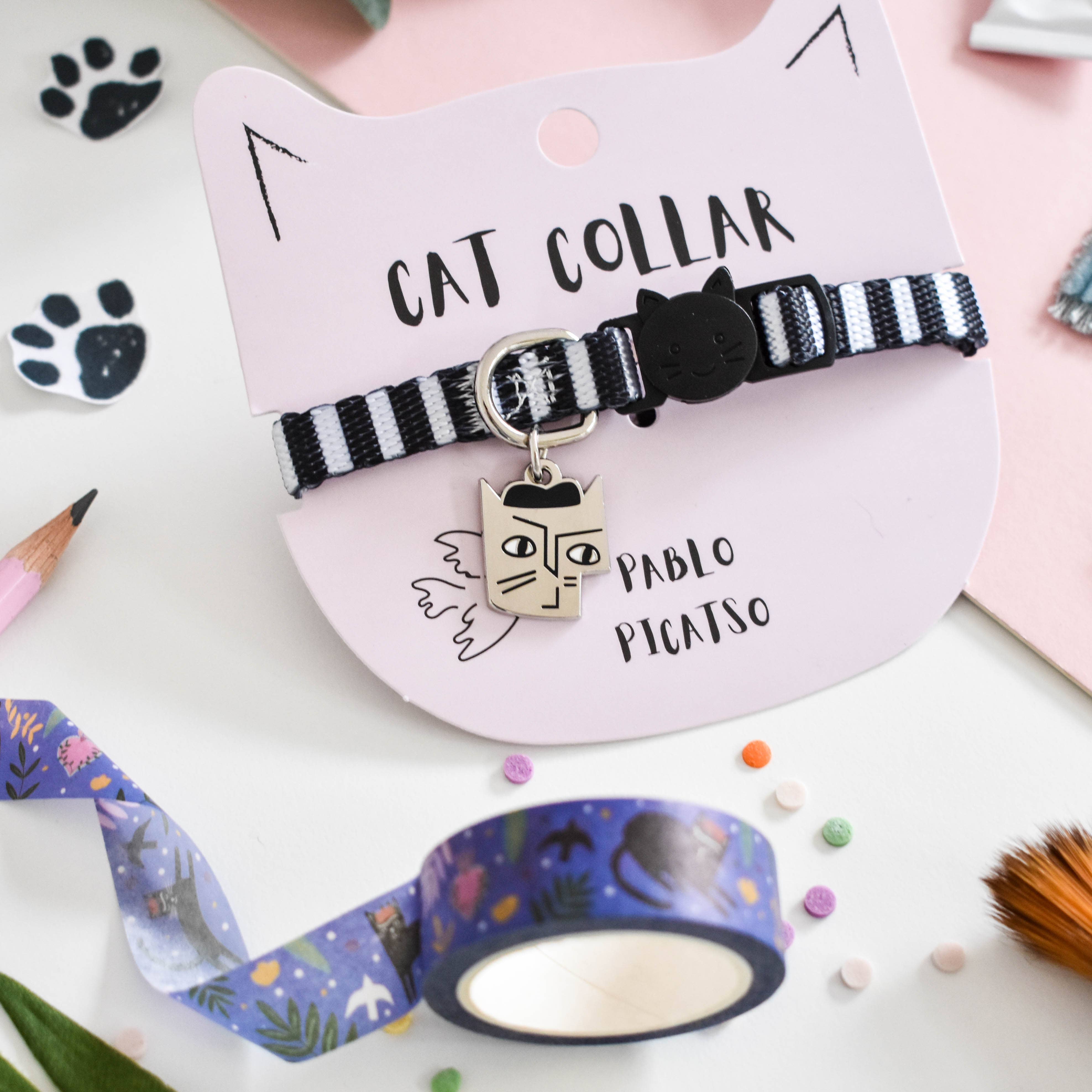 Pablo Picatso Artist Cat Collar by Niaski