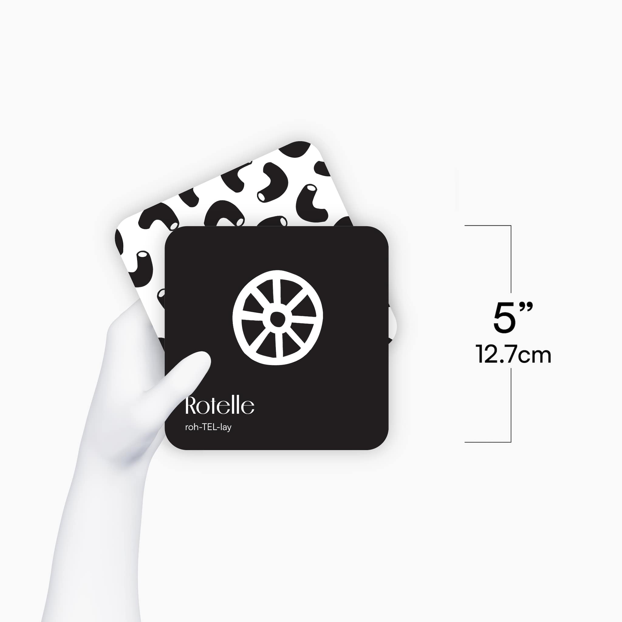 Pasta for Baby High-Contrast Art Cards by BlueMilk Studio