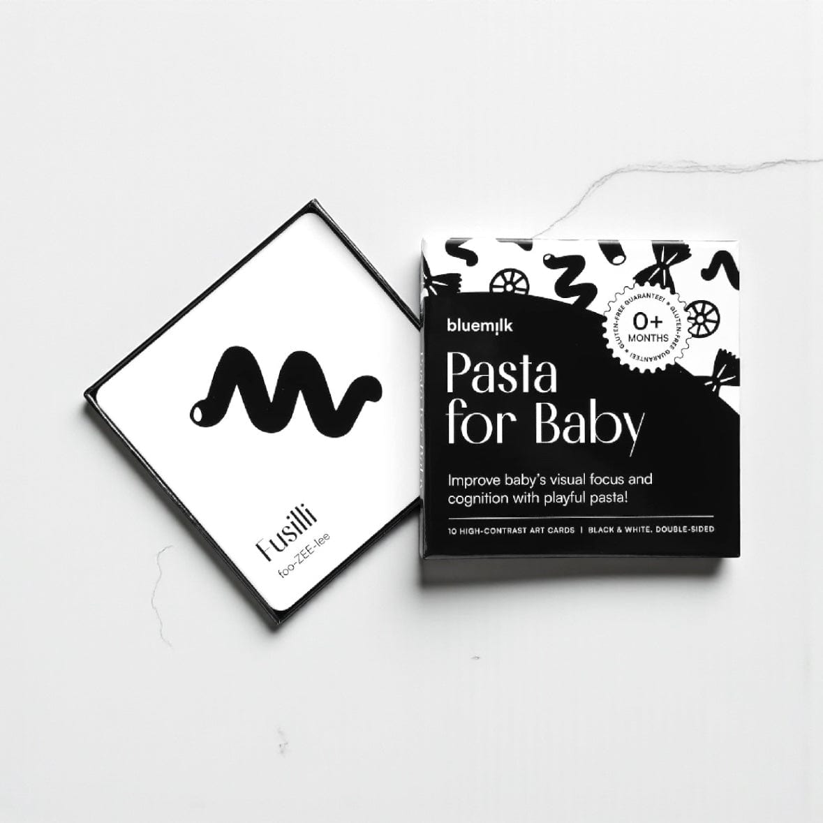 Pasta for Baby High-Contrast Art Cards by Chunky Deli