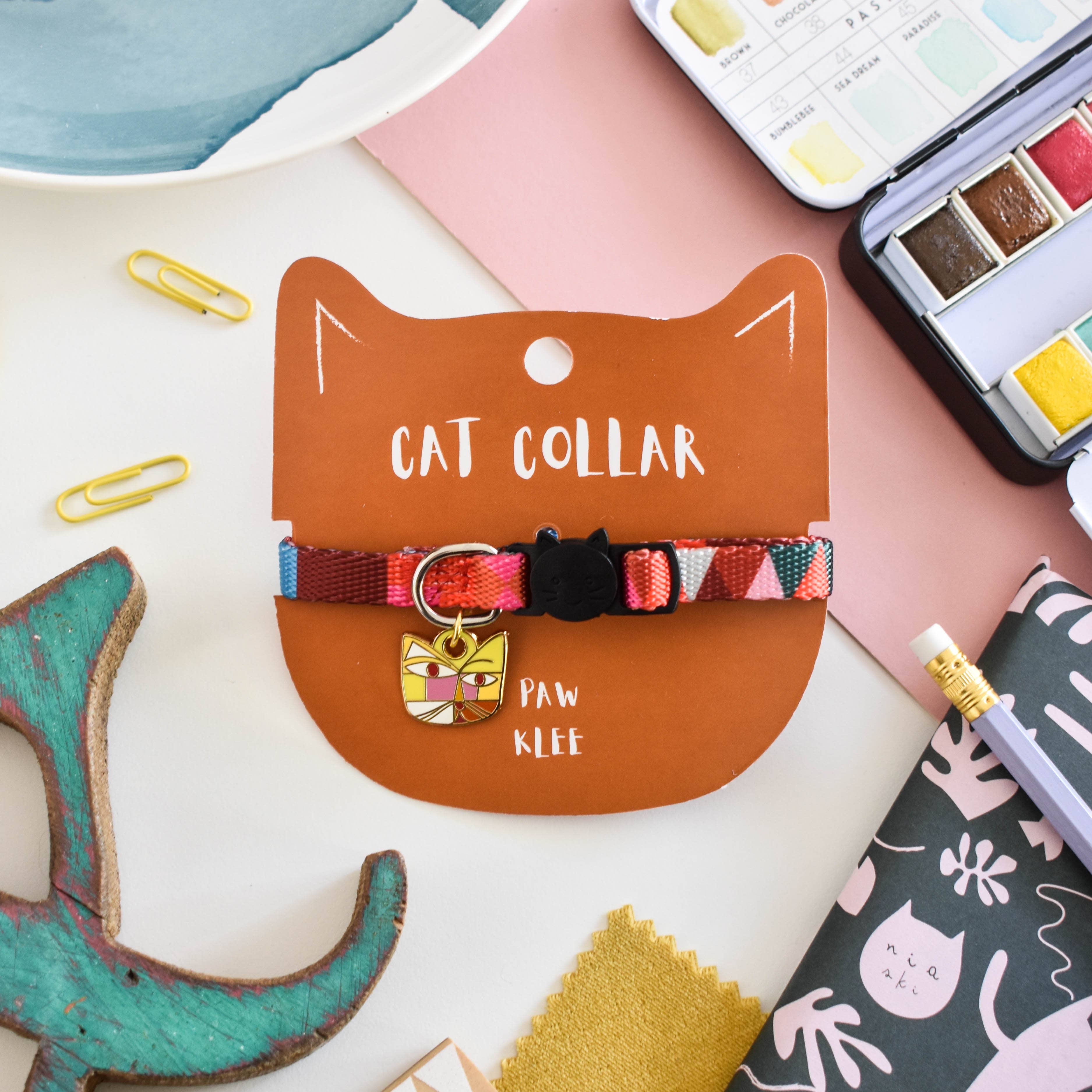 Paw Klee Artist Cat Collar by Niaski