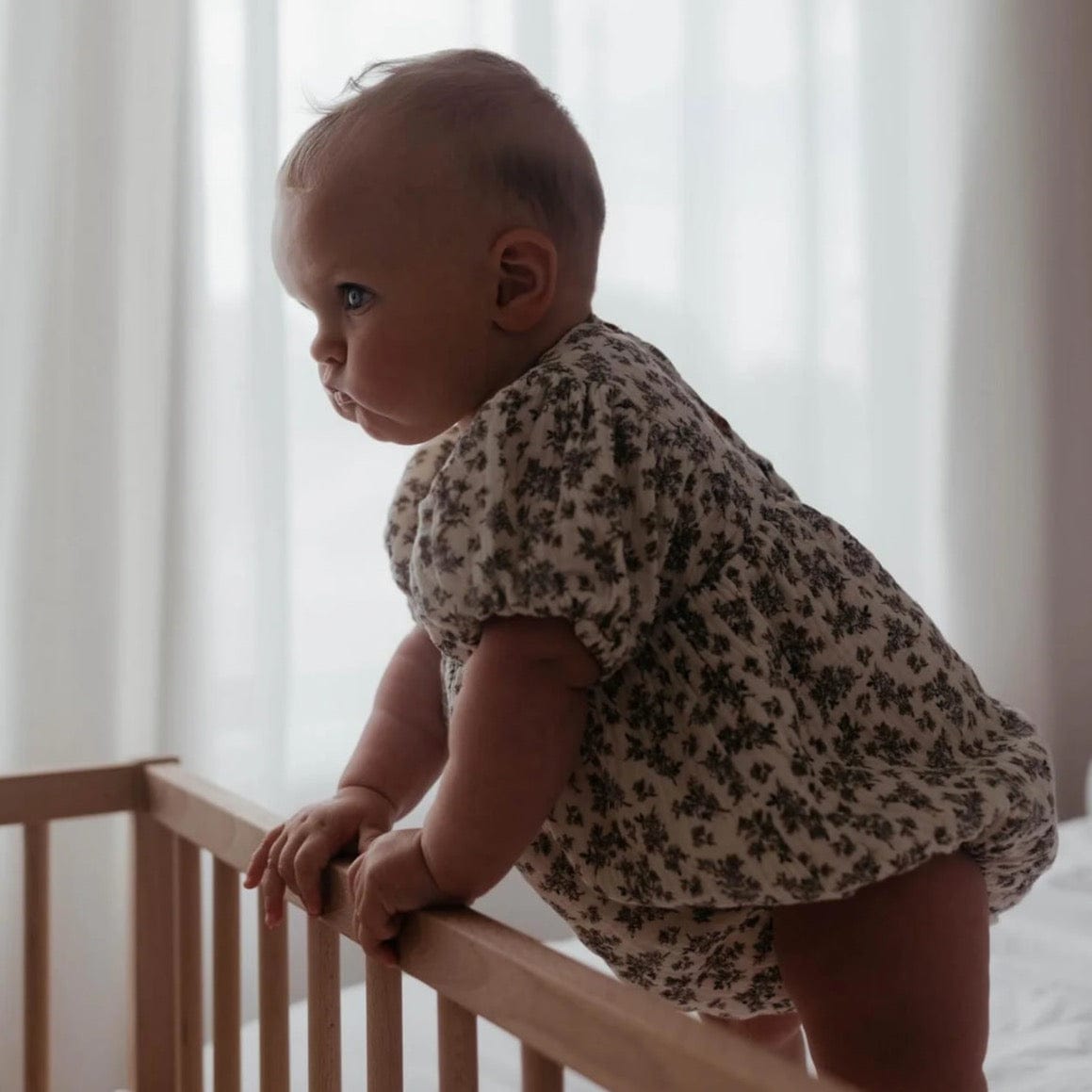 Peggy Romper in Oak Floral by blue daisy