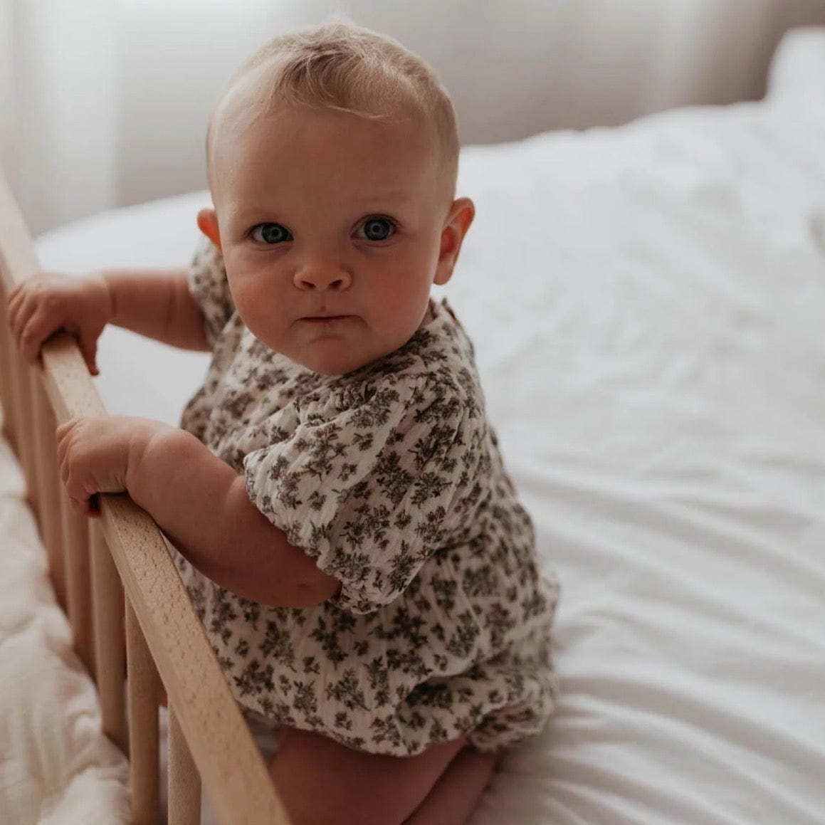 Peggy Romper in Oak Floral by blue daisy