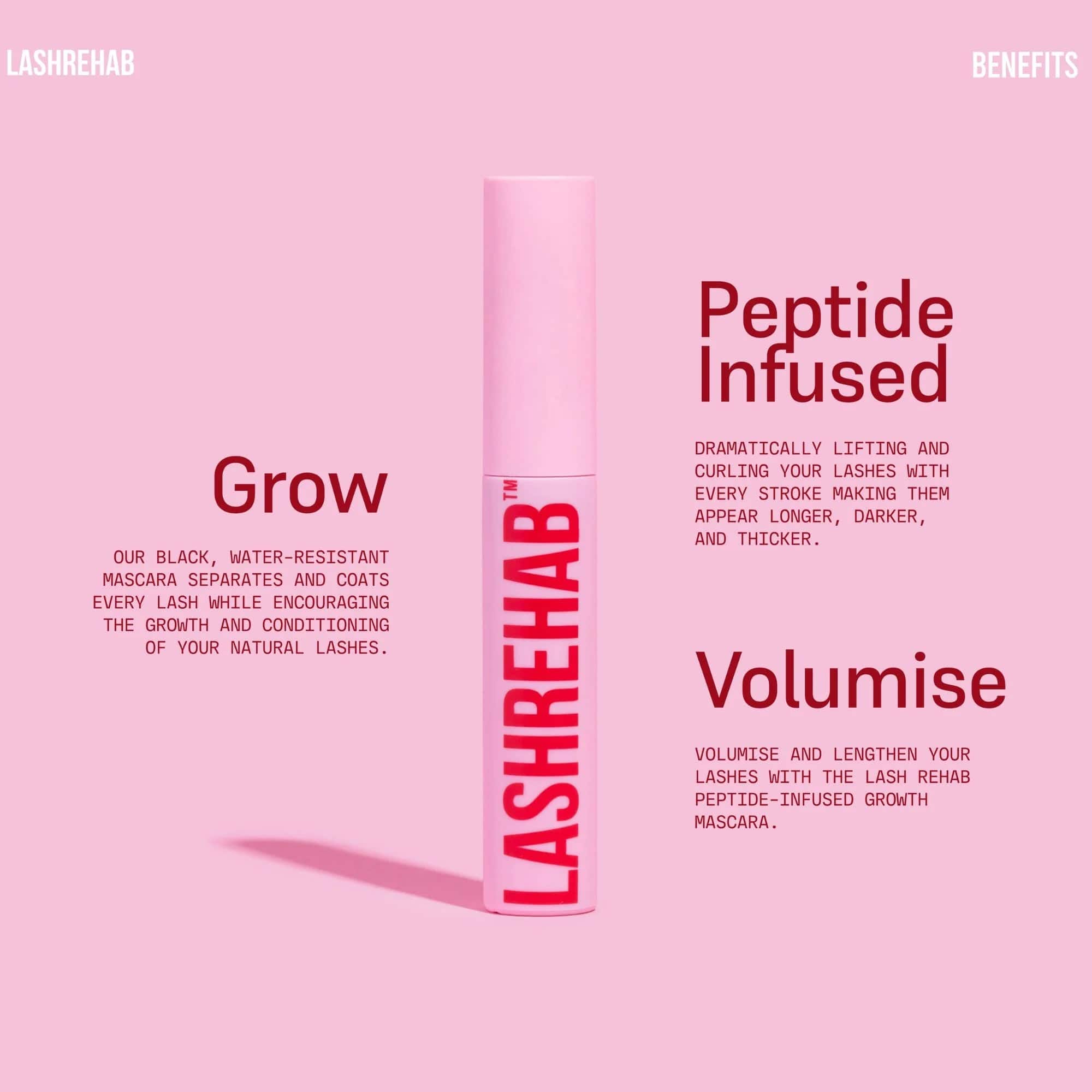 Peptide Infused Growth Mascara by LASHREHAB