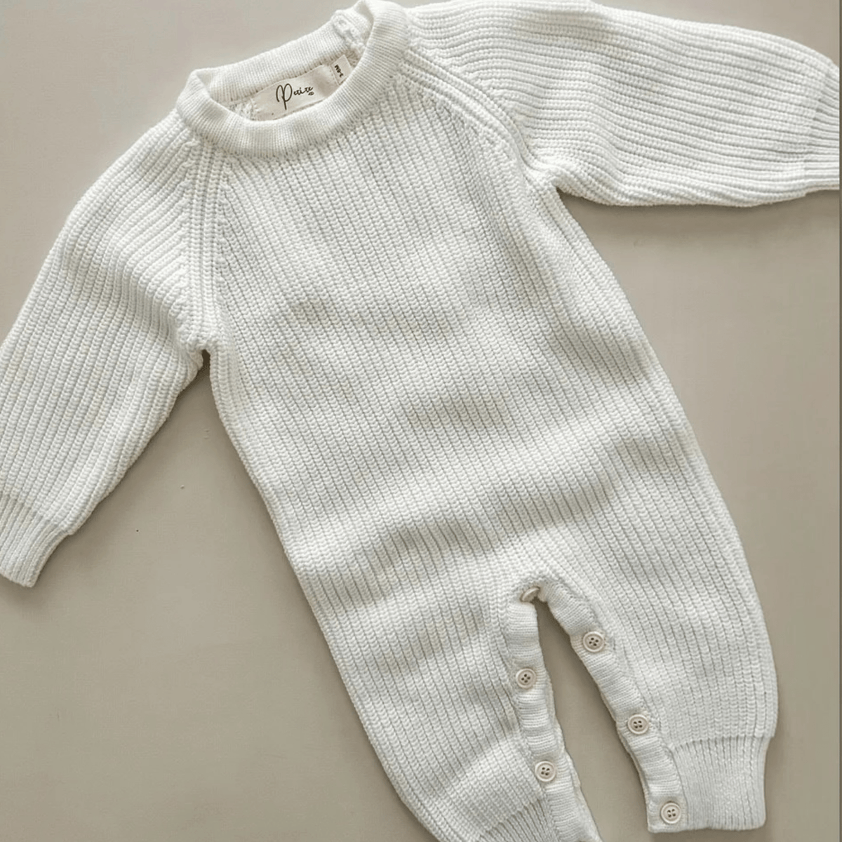Petite & Co Long Ribbed Romper – Milk by Petite and Co