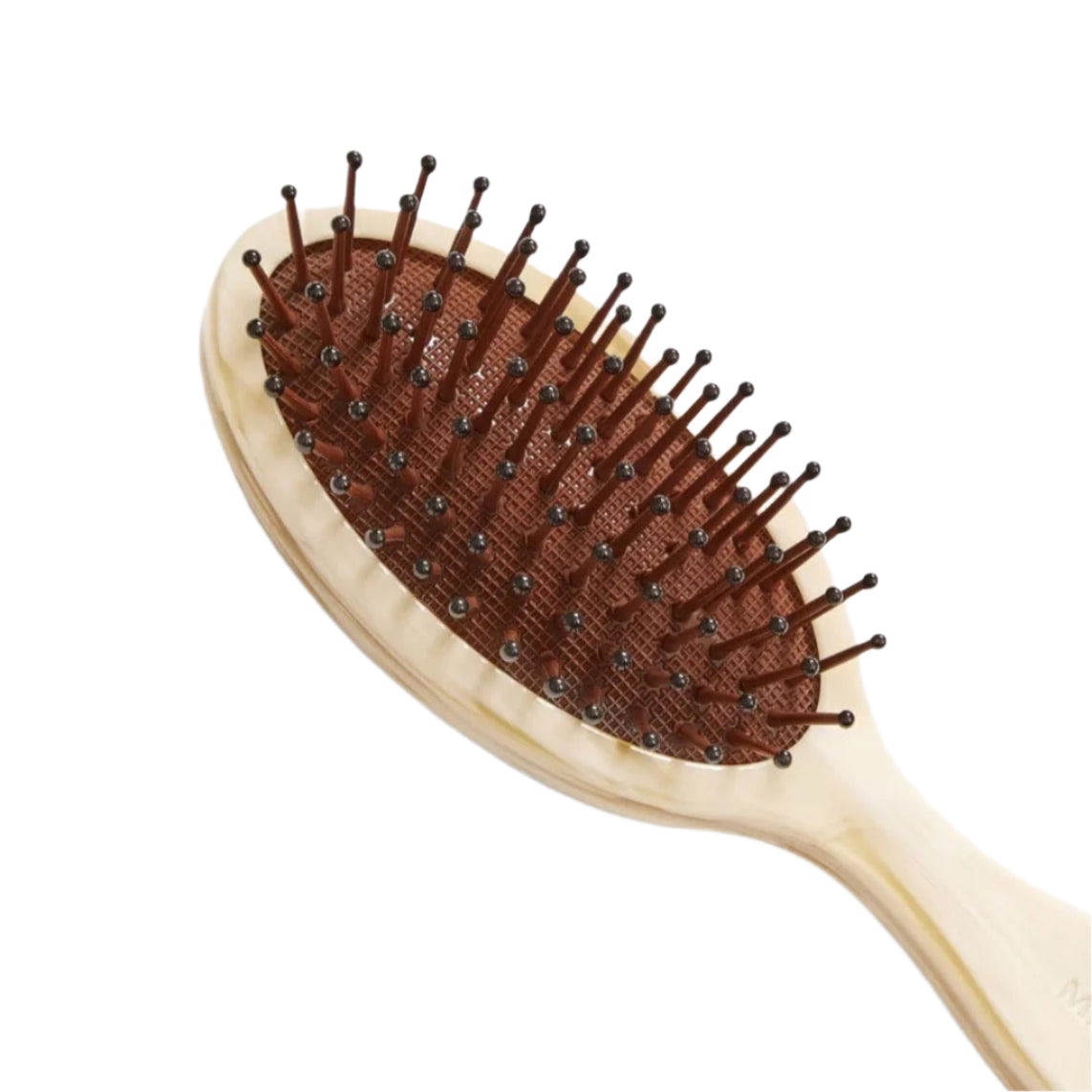 Petite Travel Detangling Hair Brush in Orchid + Alabaster + Malachite Alabaster by Machete