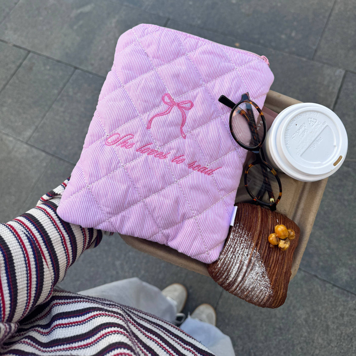 Pink Kindle Sleeve by Bookmarked by Frya