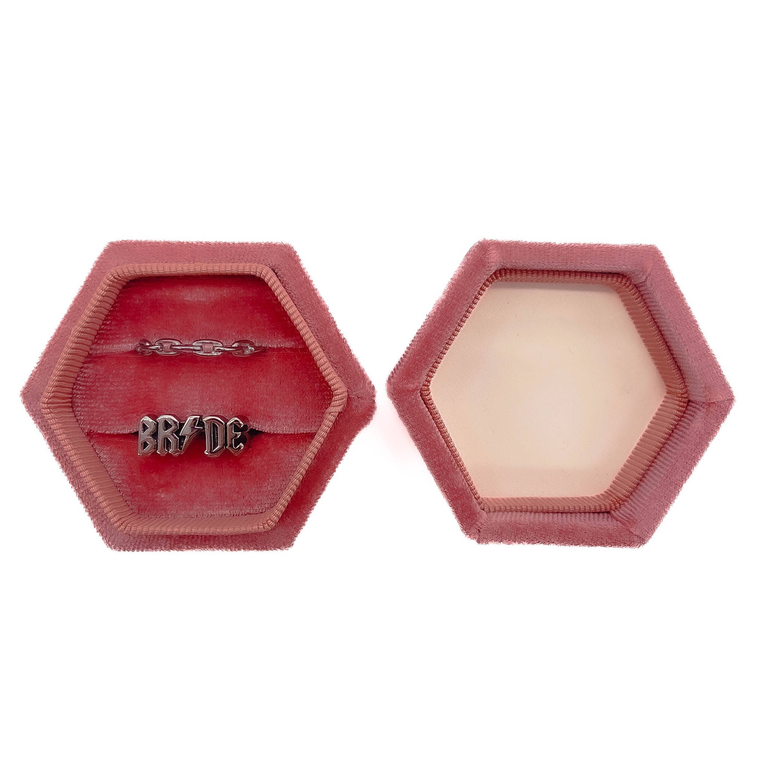 Pink 'Til Death Wedding Ring Box by Mysticum Luna