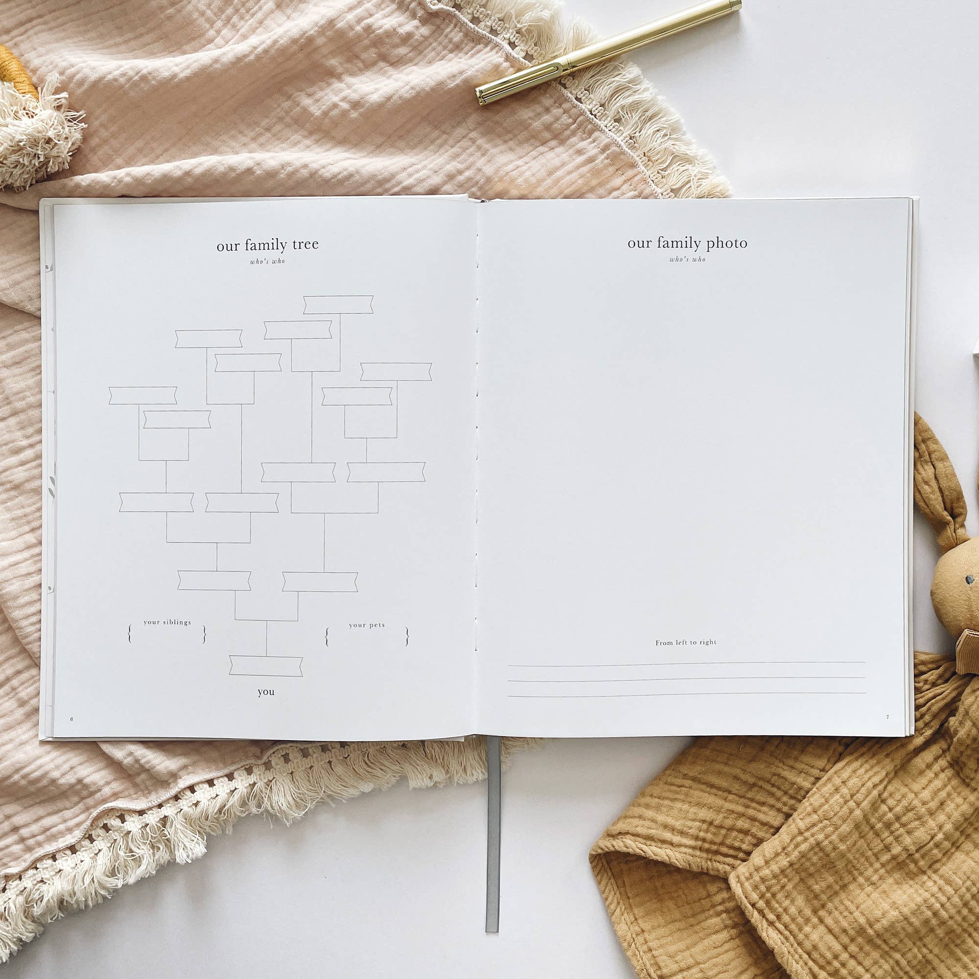Pregnancy Journal (Pearl) - keepsake parents to be journal by Blush And Gold