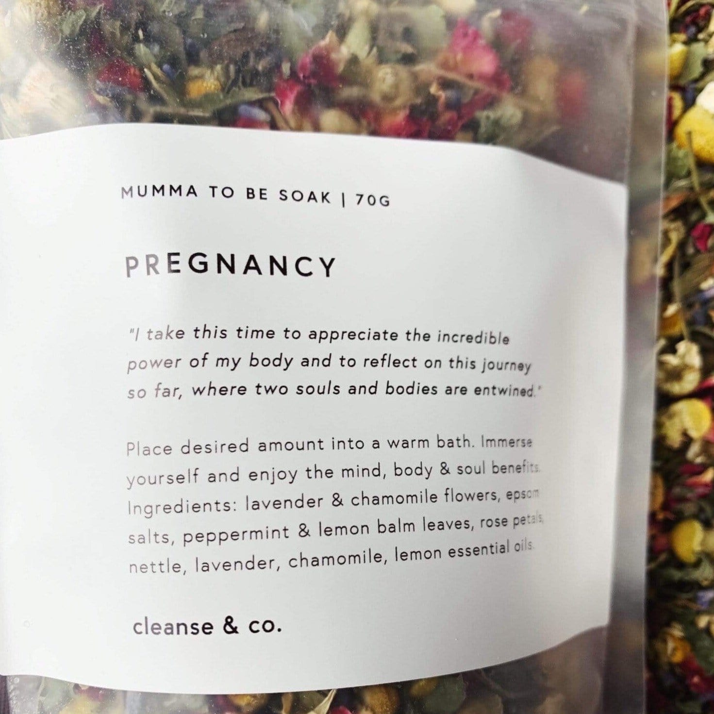 pregnancy soak by Cleanse & Co.