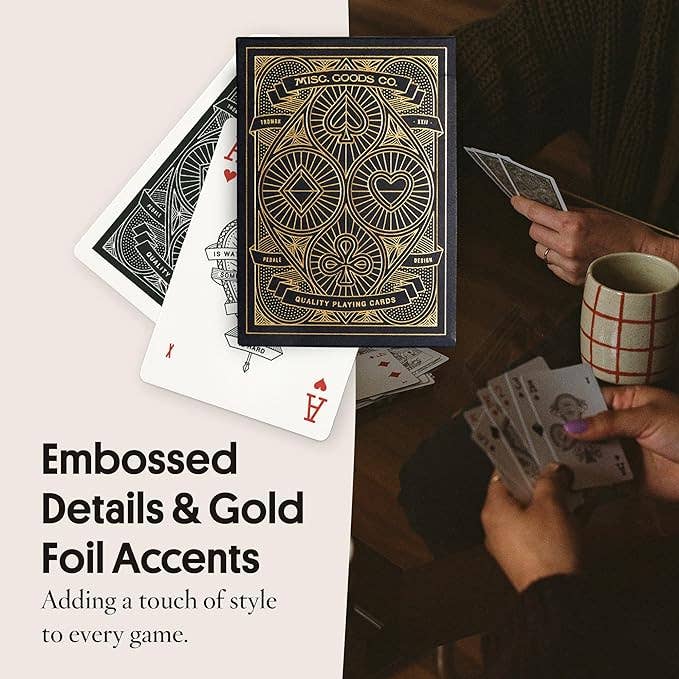 Premium Black Playing Cards by Misc Goods Co.