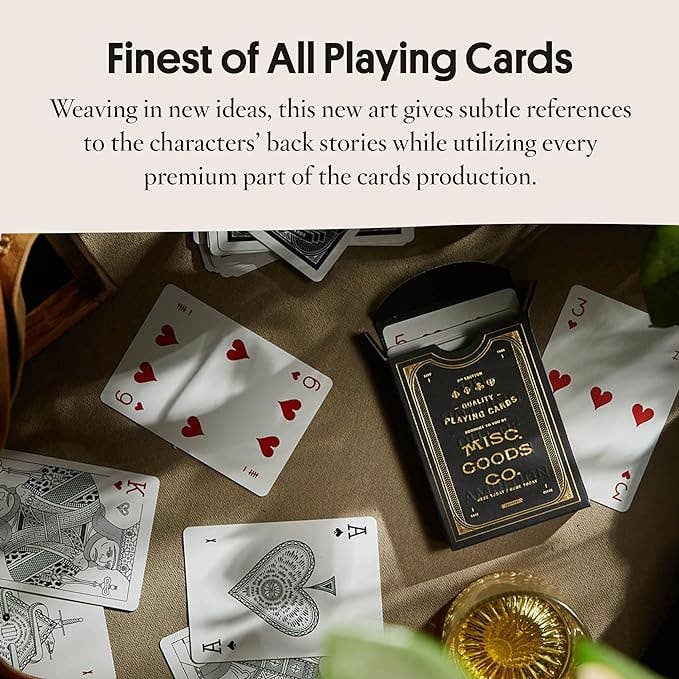 Premium Black Playing Cards by Misc Goods Co.
