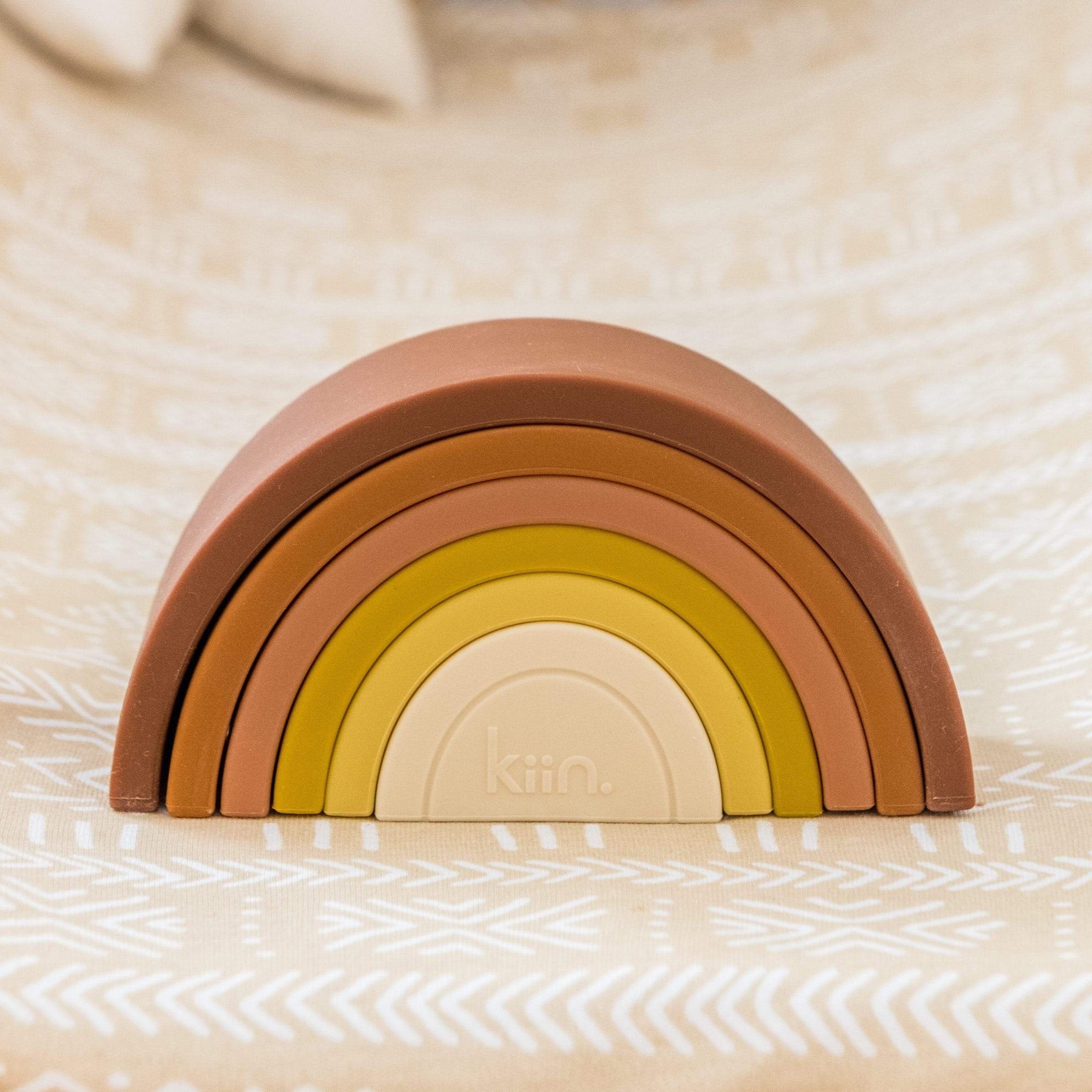 rainbow stacking toy by Kiin