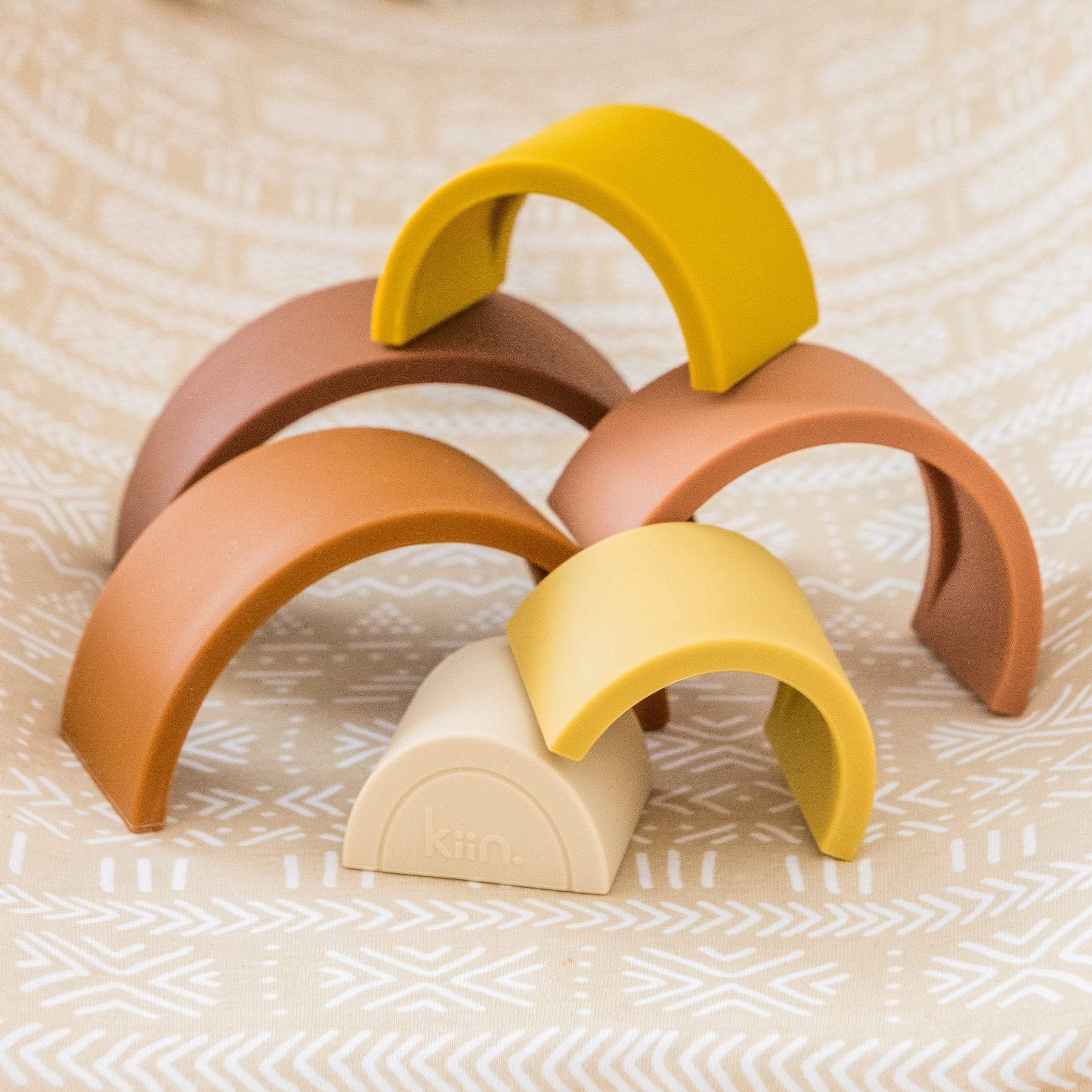 rainbow stacking toy by Kiin