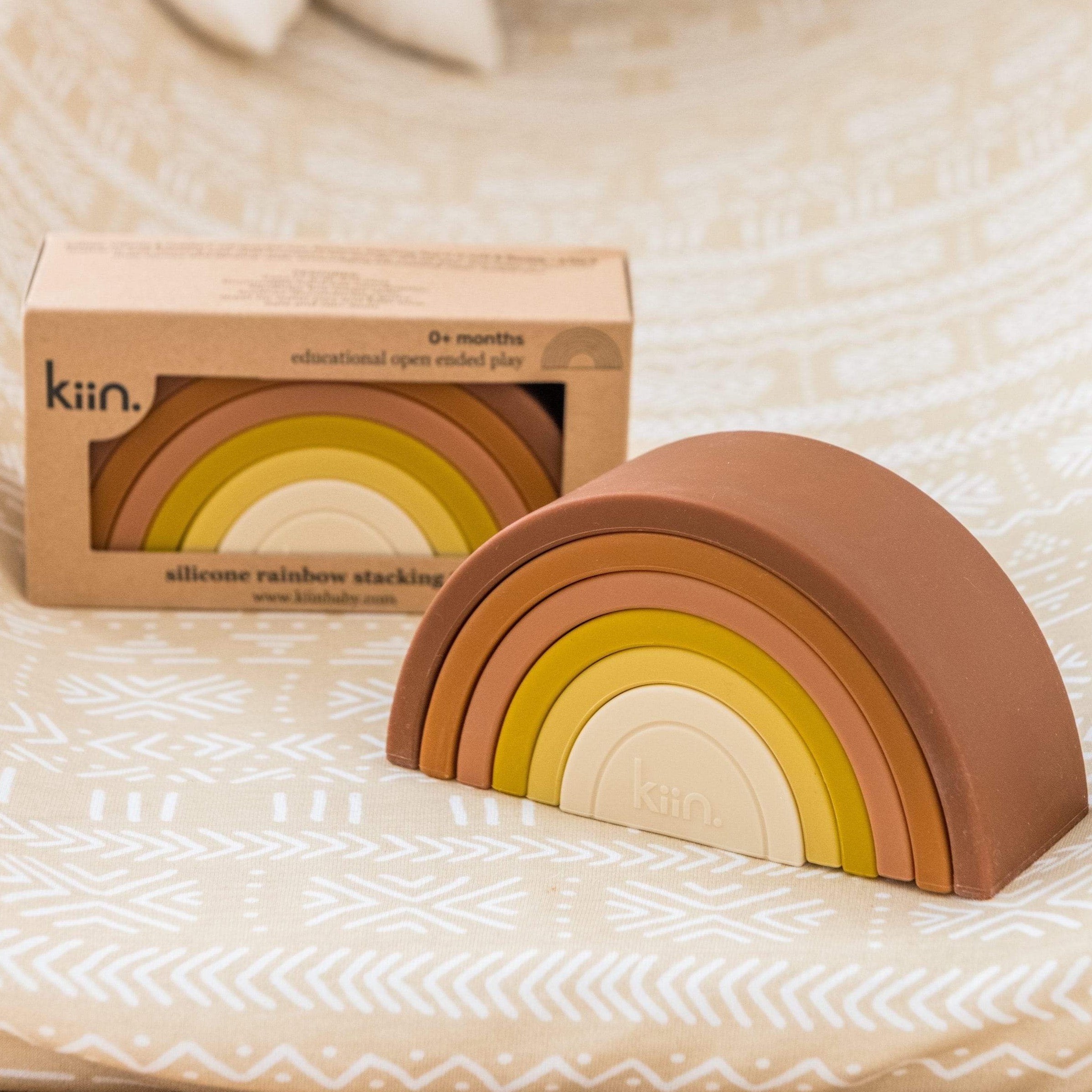 rainbow stacking toy by Kiin