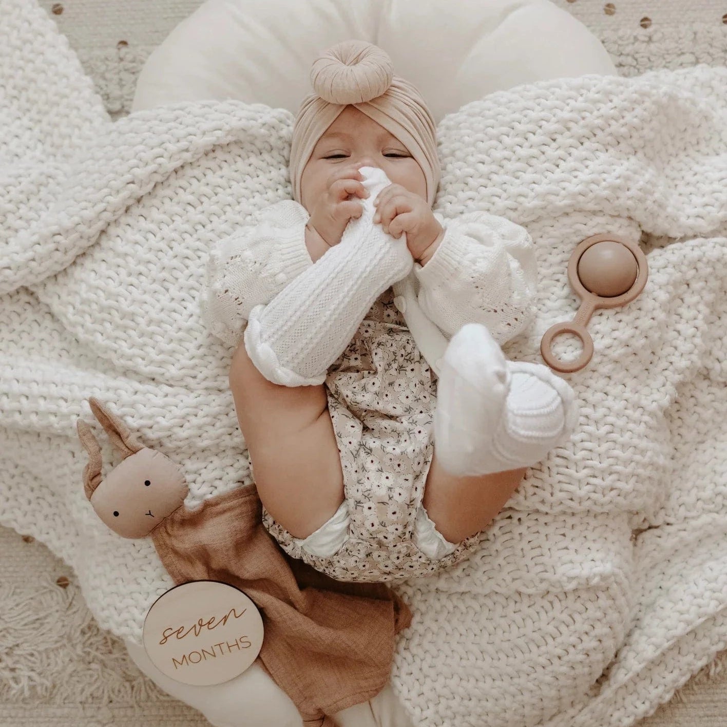Rattle Baby Toy + Teether in Four Colours by Little Chew