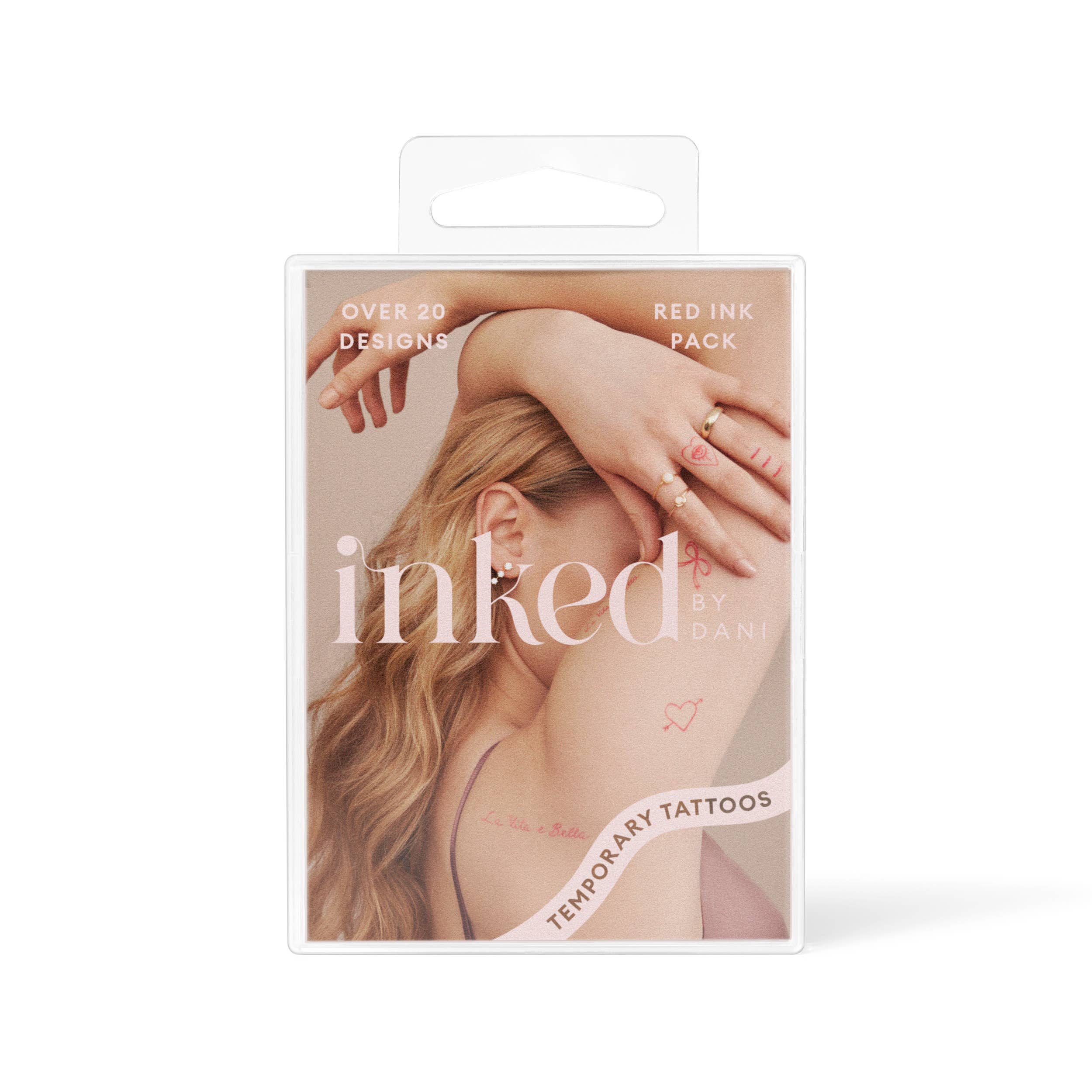 Red Ink Temporary Tattoo Pack by INKED by Dani
