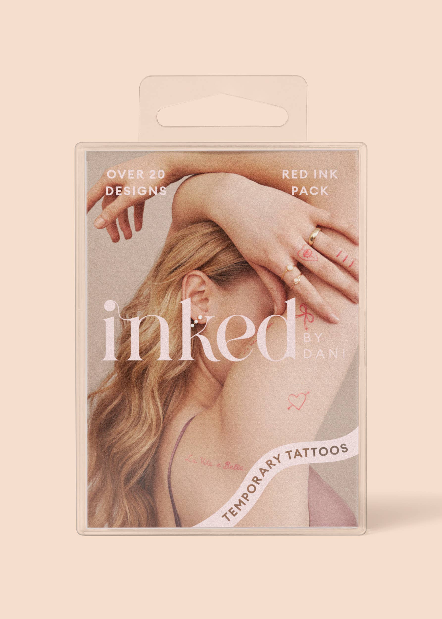 Red Ink Temporary Tattoo Pack by INKED by Dani