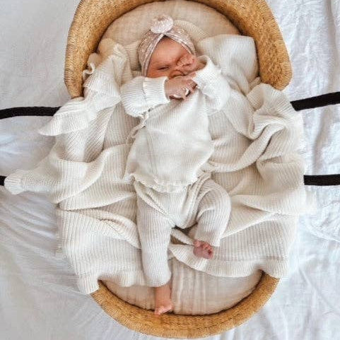 RIBBED KIMONO SET | MILK 0000 by Petite + Co