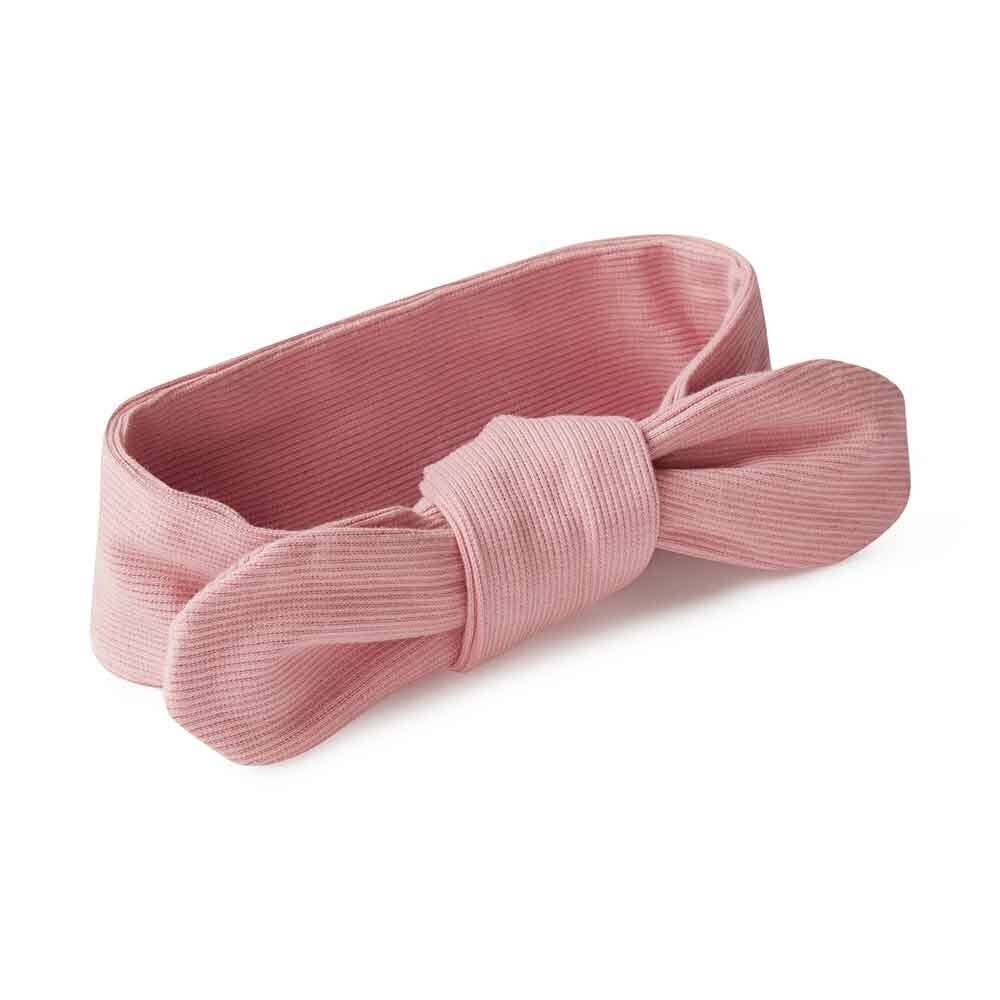 Rose Ribbed Organic Topknot by Snuggle Hunny