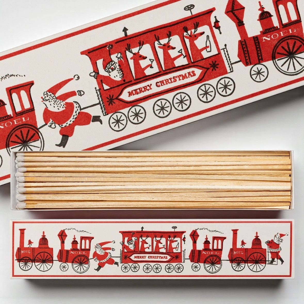 Santa Trains Long Matchbox by Archivist Gallery