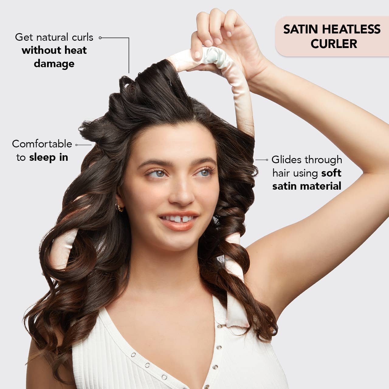 Satin Heatless Curling Set - Sunset Tie Dye by KITSCH