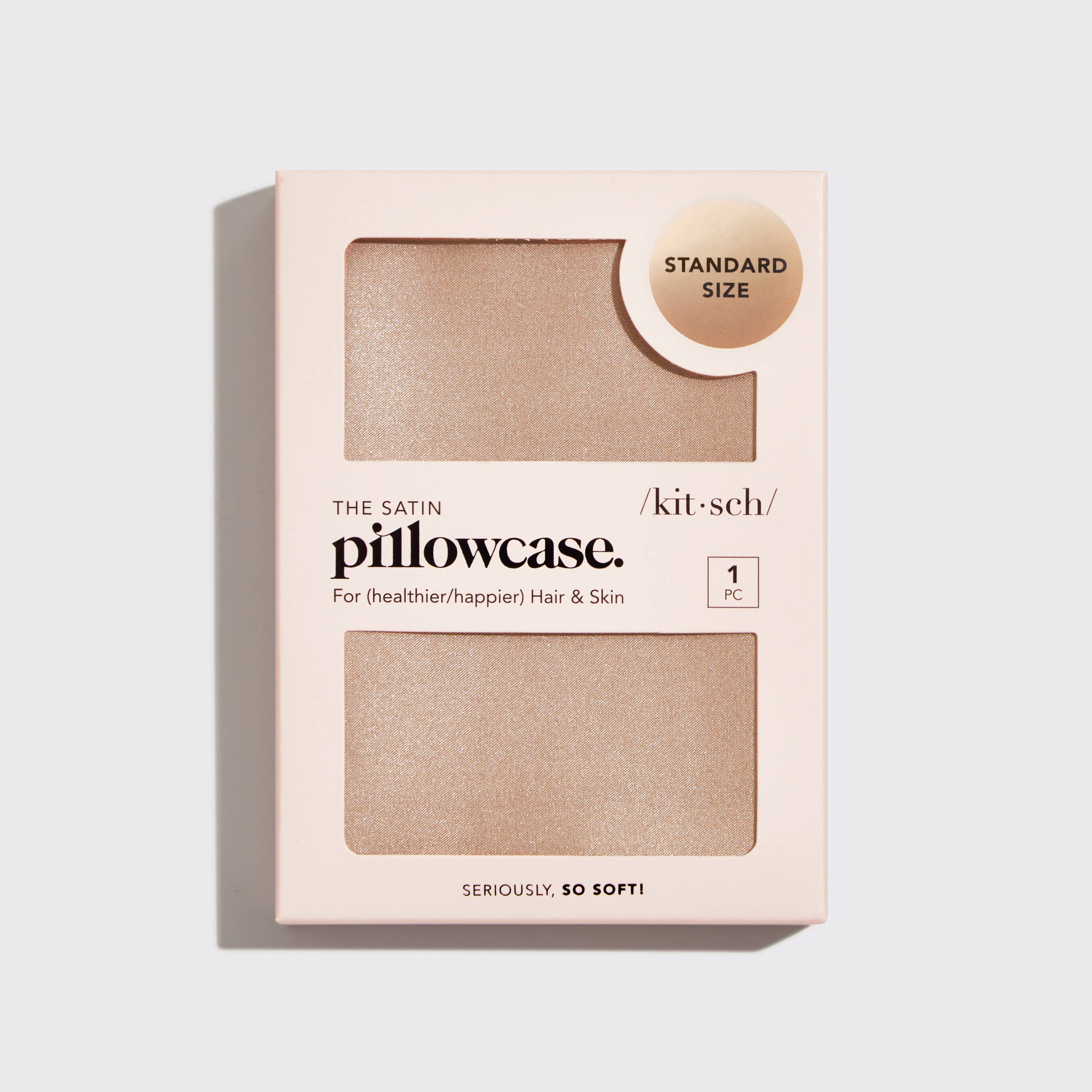 Satin Pillowcase Standard - Champagne by KITSCH