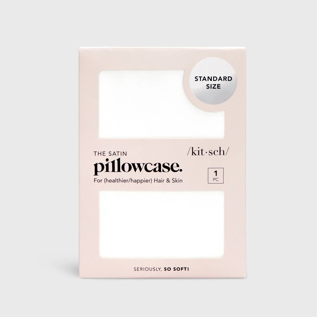 Satin Pillowcase Standard - Ivory by KITSCH