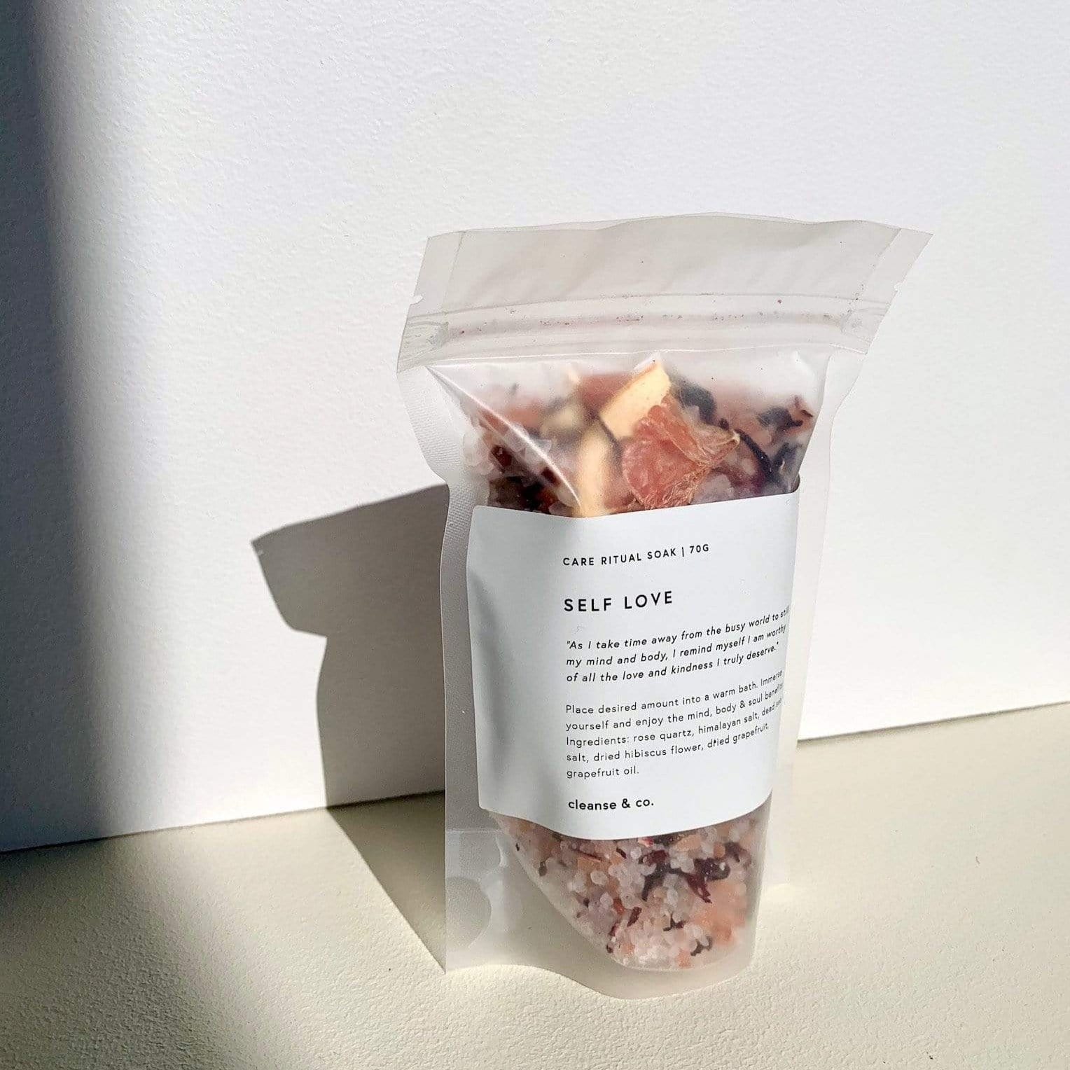 self love ritual soak by Cleanse & co