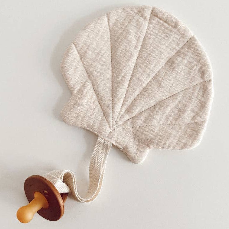 Shell Pacifier Holder: Blush by Lion + Lamb the Label
