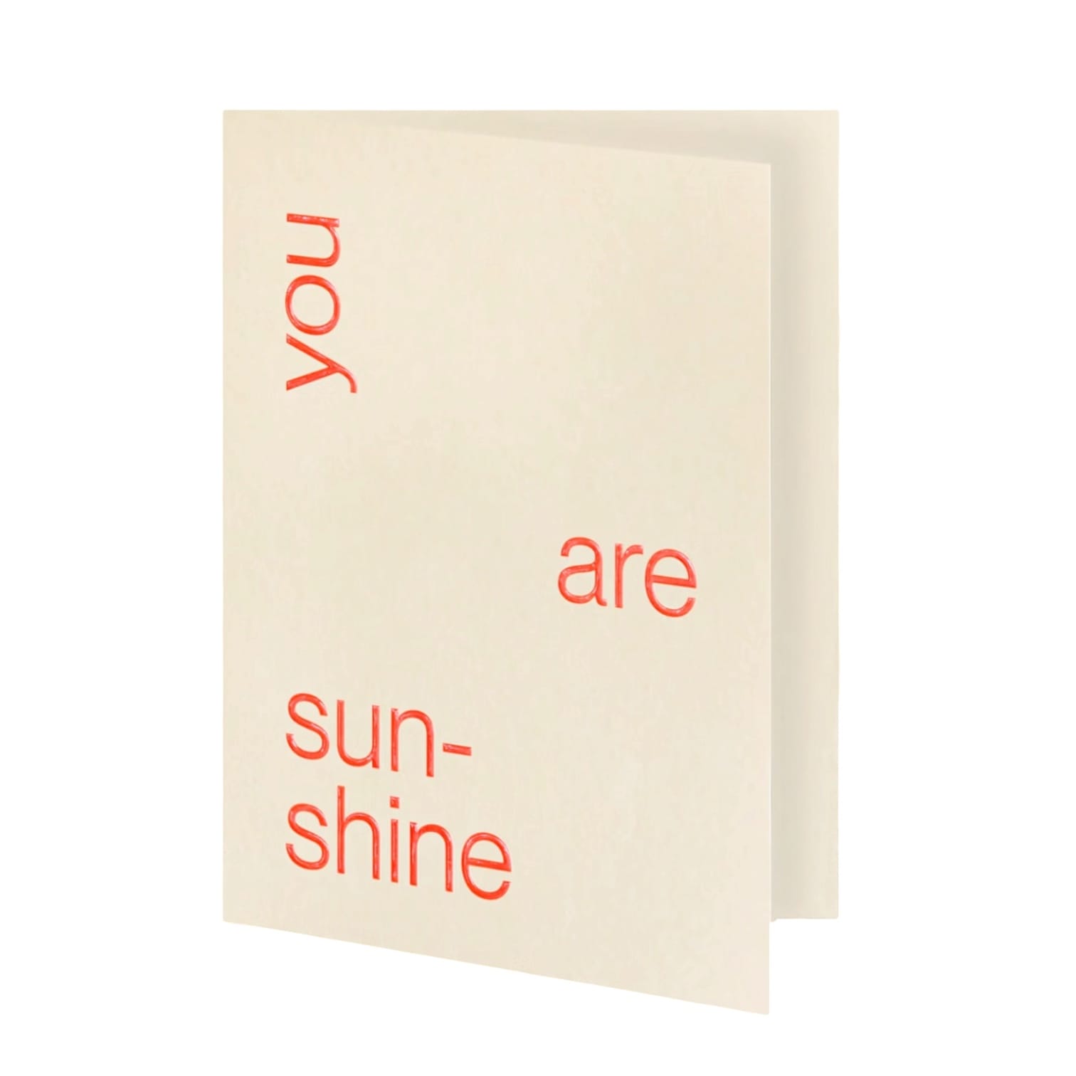 Short Talk Gifting Card Mindfully Made in Melbourne You are sunshine by Short Talk