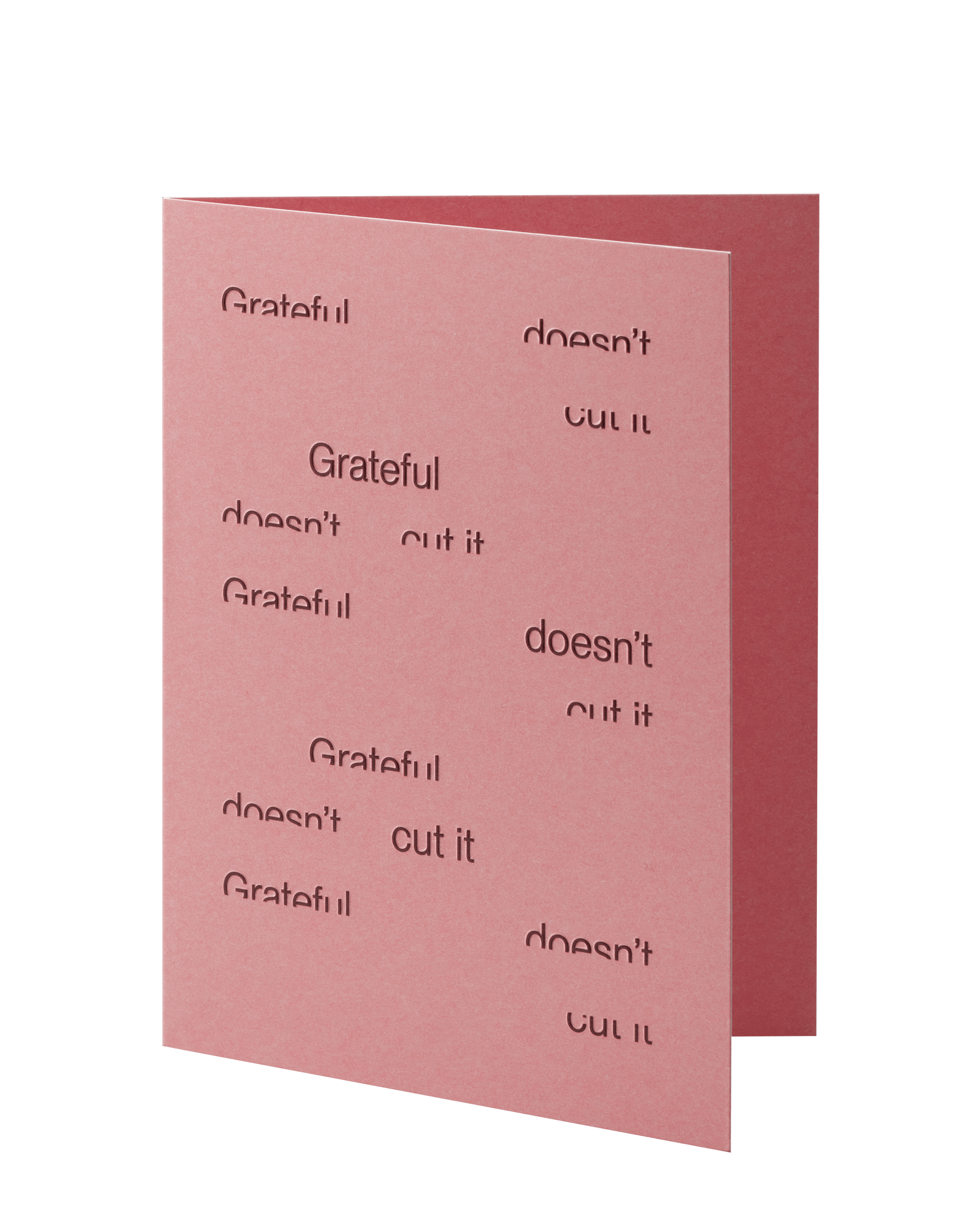 Short Talk Greeting Cards Grateful doesn't cut It by Short Talk