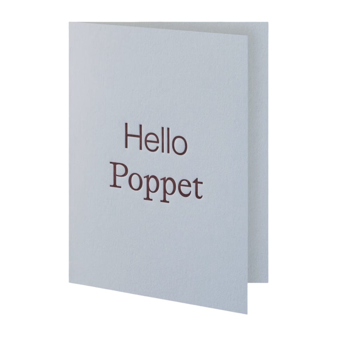 Short Talk Greeting Cards Hello Poppet by Short Talk