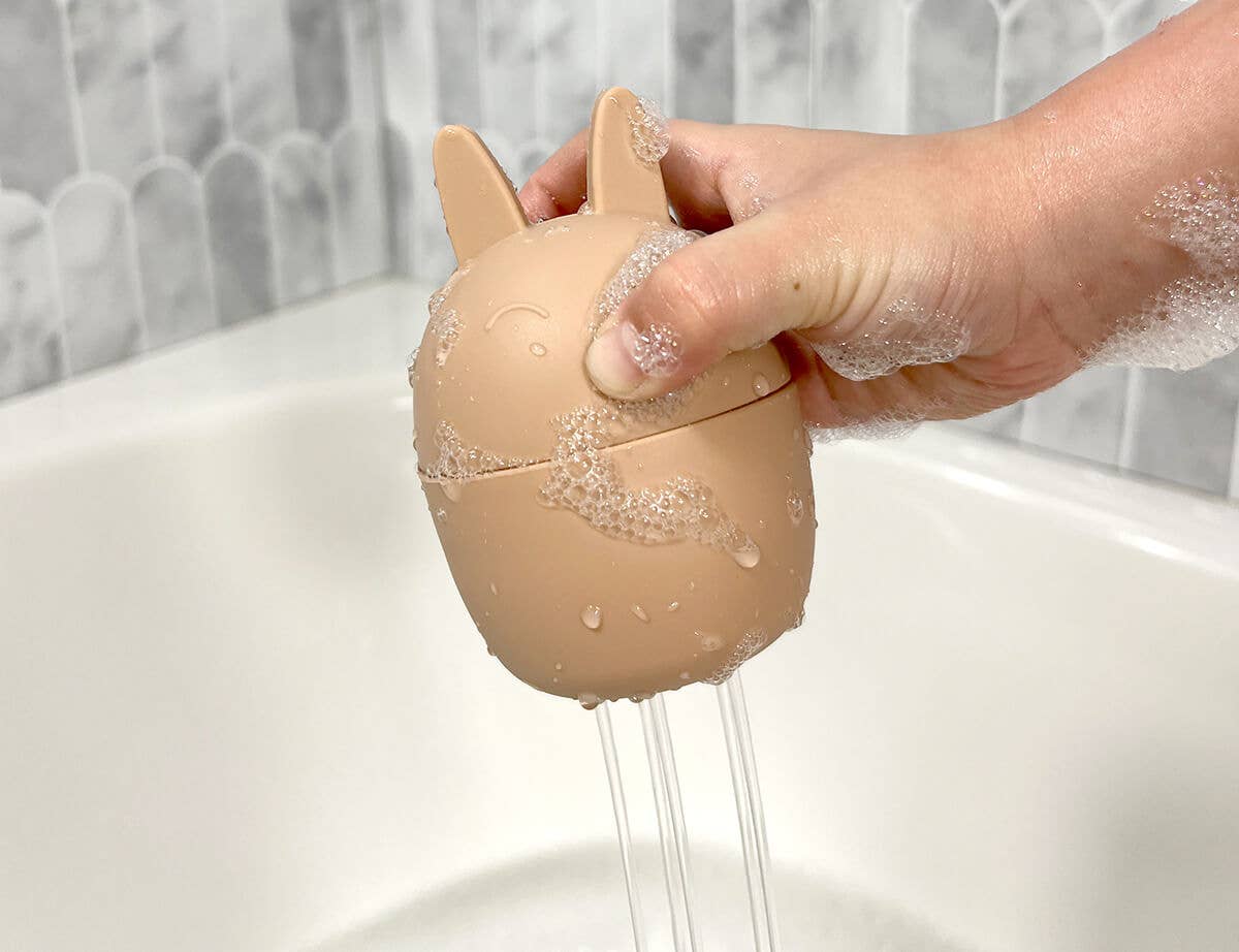 Silicone Squeeze and Squirt Bath Toys 5pk in Ocean or Dusk by Cherub Baby