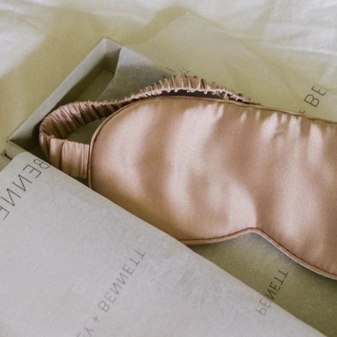 silk eye masks Rose by Penney + Bennett