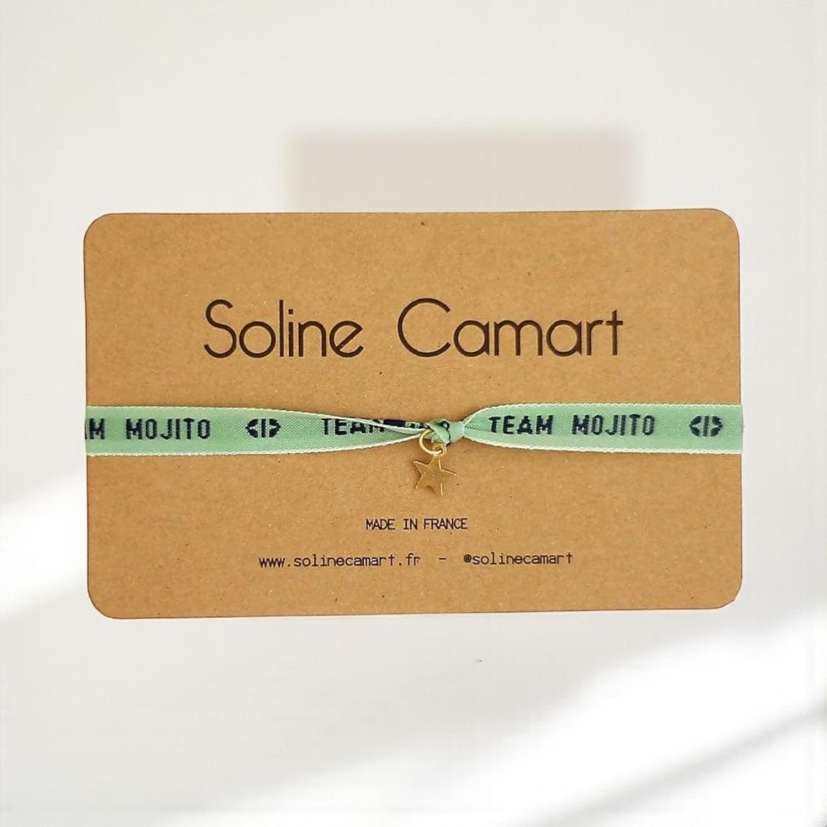 Soline Camart Team Mojito Bracelet with Gold Star by Soline Camart