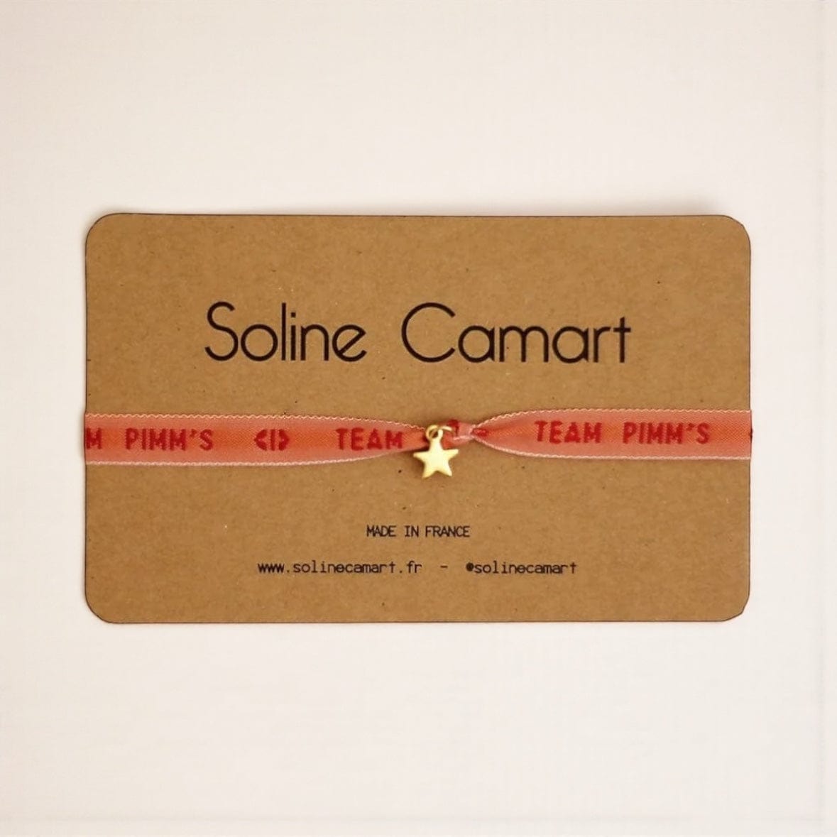 Soline Camart Team Pimms Bracelet with Gold Star by Soline Camart