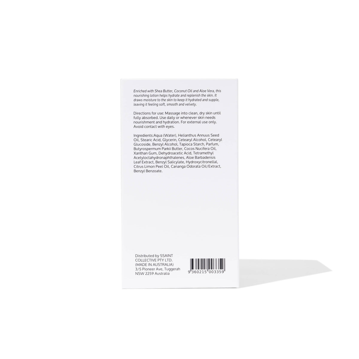 SSAINT The Everyday Lotion – Coconut & Ylang Hand & Body Lotion 500ml by Ssaint