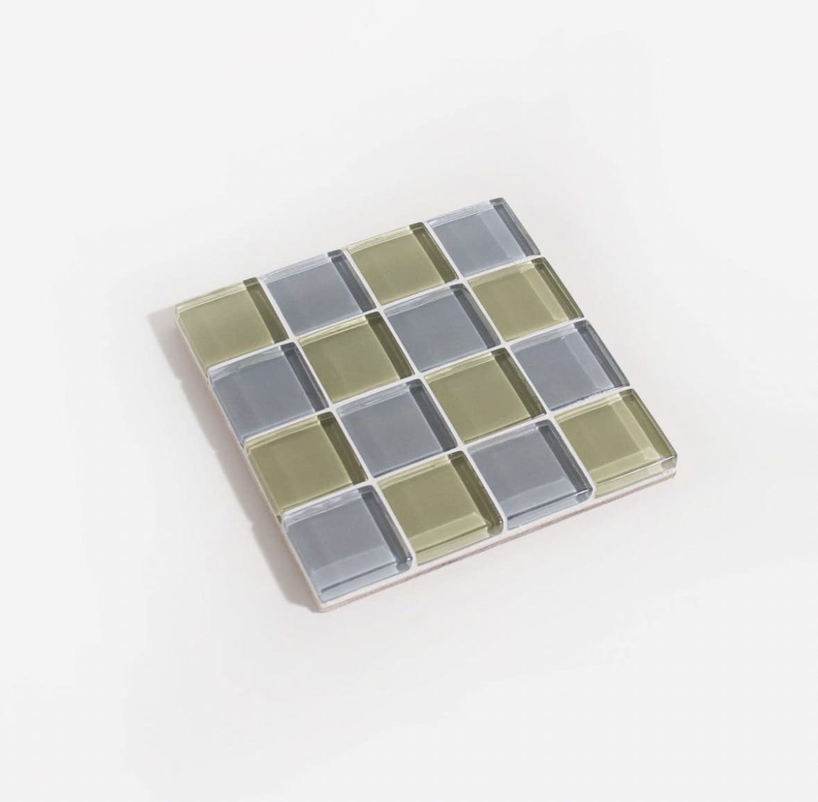 Subtle Art Studios Glass Tile Coaster - Assorted Colours Unexpected - 4 LEFT by Subtle Art Studios