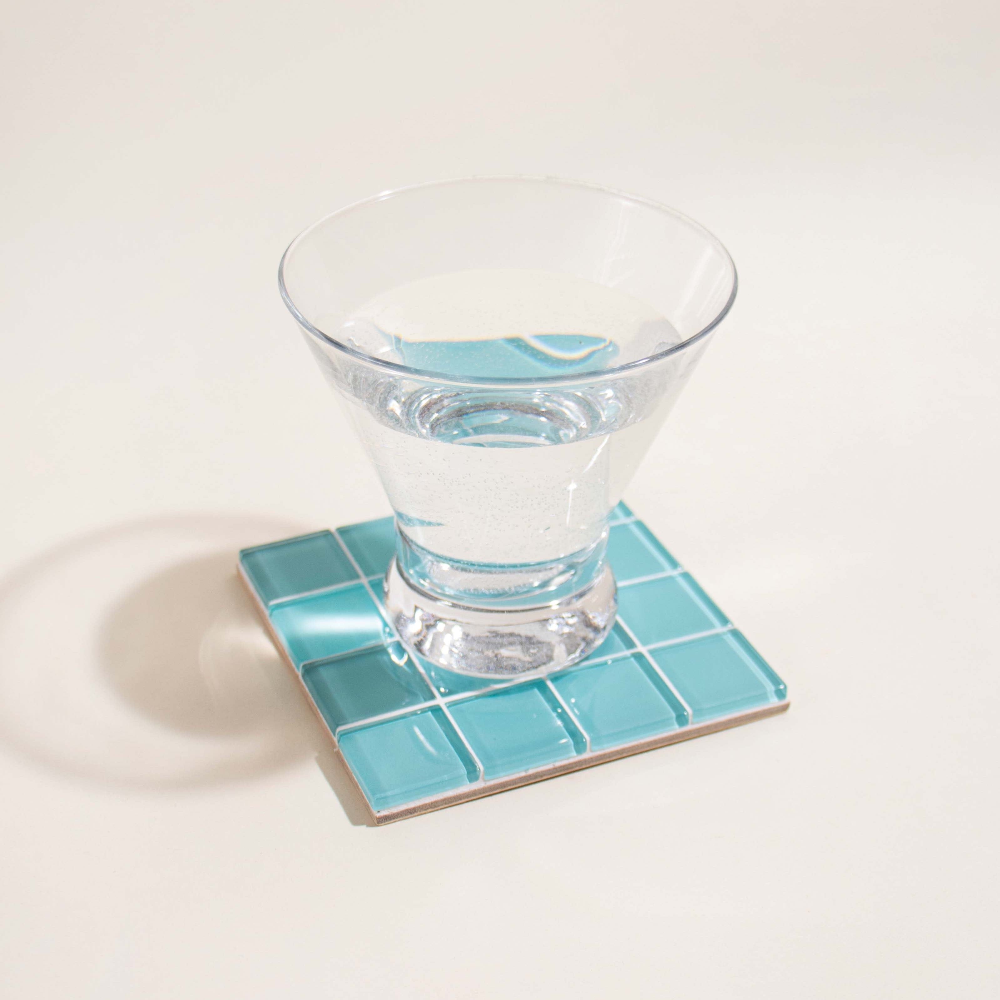 Subtle Art Studios Glass Tile Coasters - 22 colours Breakfast at Tiffany's by Subtle Art Studios
