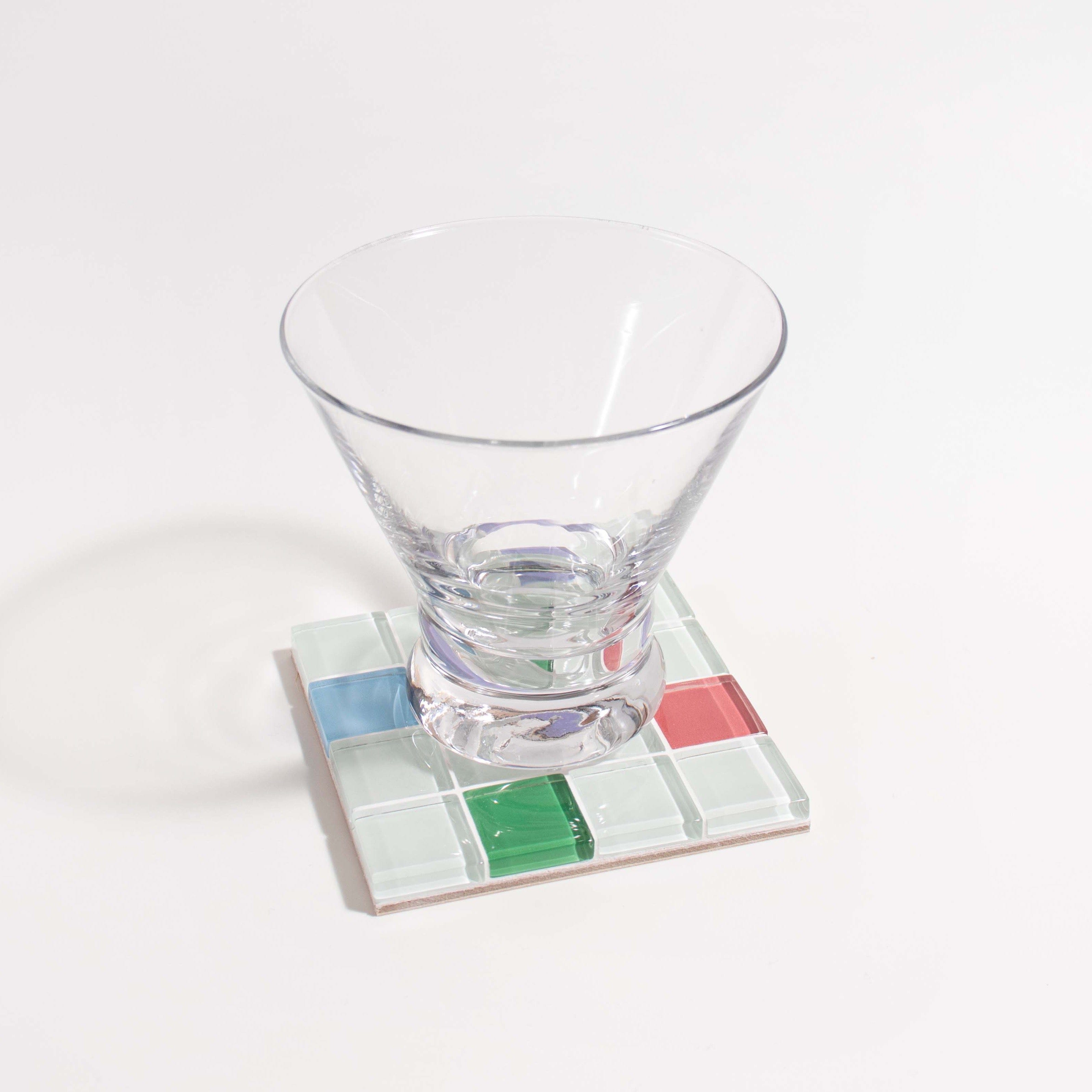 Subtle Art Studios Glass Tile Coasters - 22 colours Randomness by Subtle Art Studios