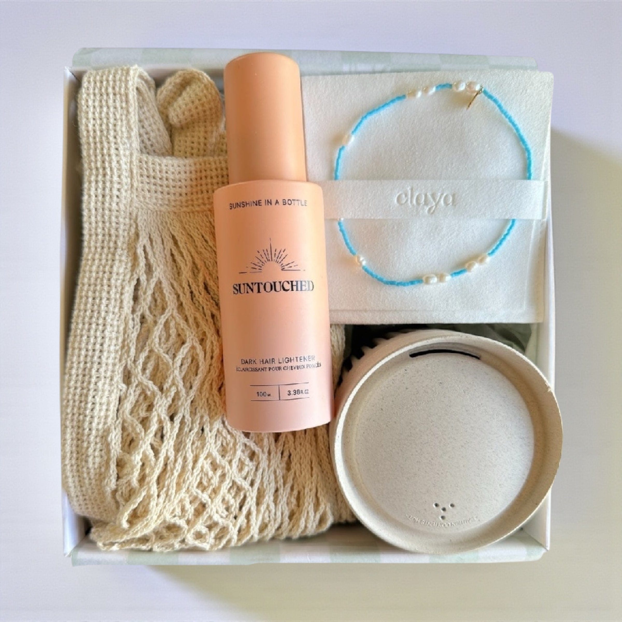 Sunkissed Gift Box for Her – Hair, Style & Sustainable Essentials DARK HAIR by Claya
