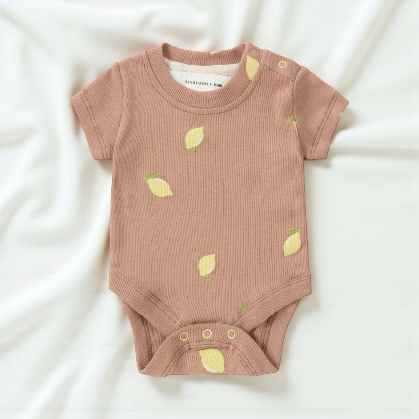 Susukoshi Classic Baby Suit in Oranges and Lemons 0-3 mths Lemons by Susukoshi