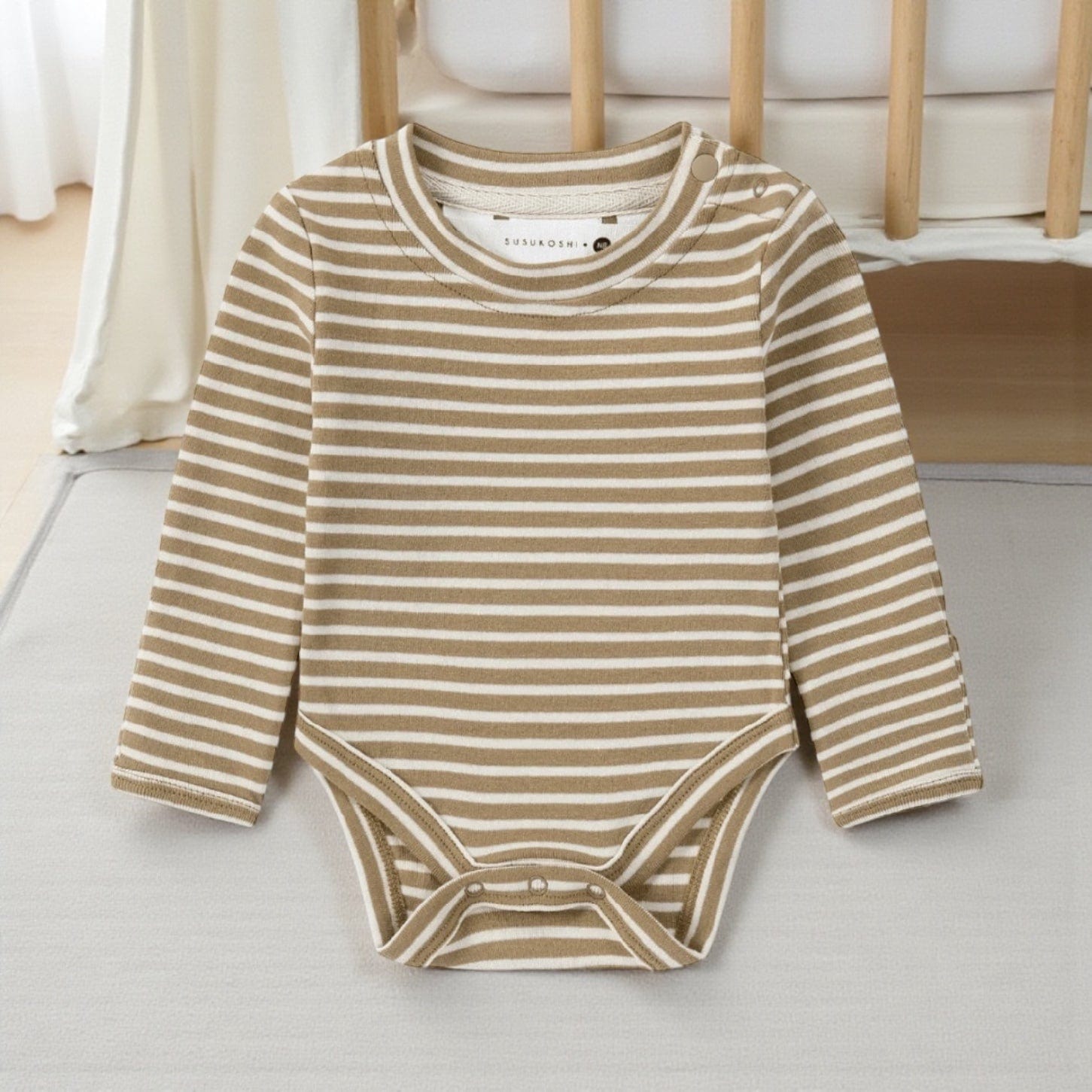 Susukoshi Long Sleeve Classic Baby Body Suit 000 by Susukoshi