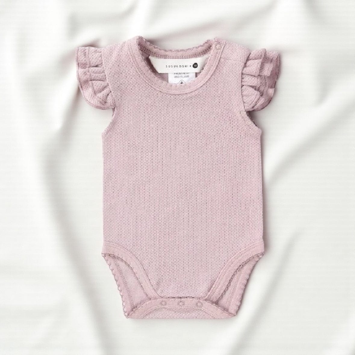 Susukoshi Organic Cotton Baby Flutter Suit - 3 Colours Lilac by Susukoshi